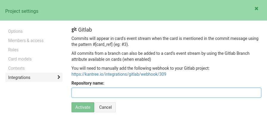 intégration Gitlab