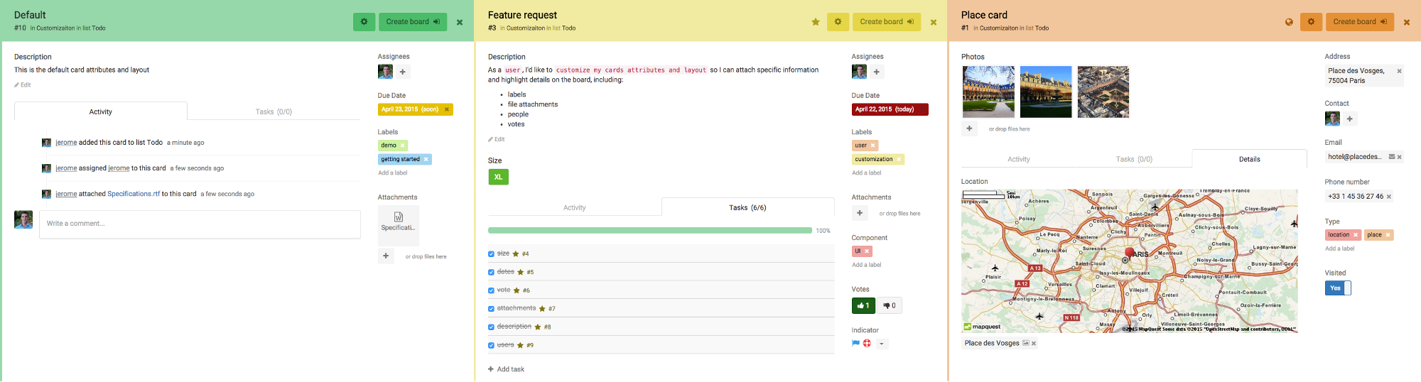 kanban cards