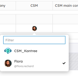 edit field on table