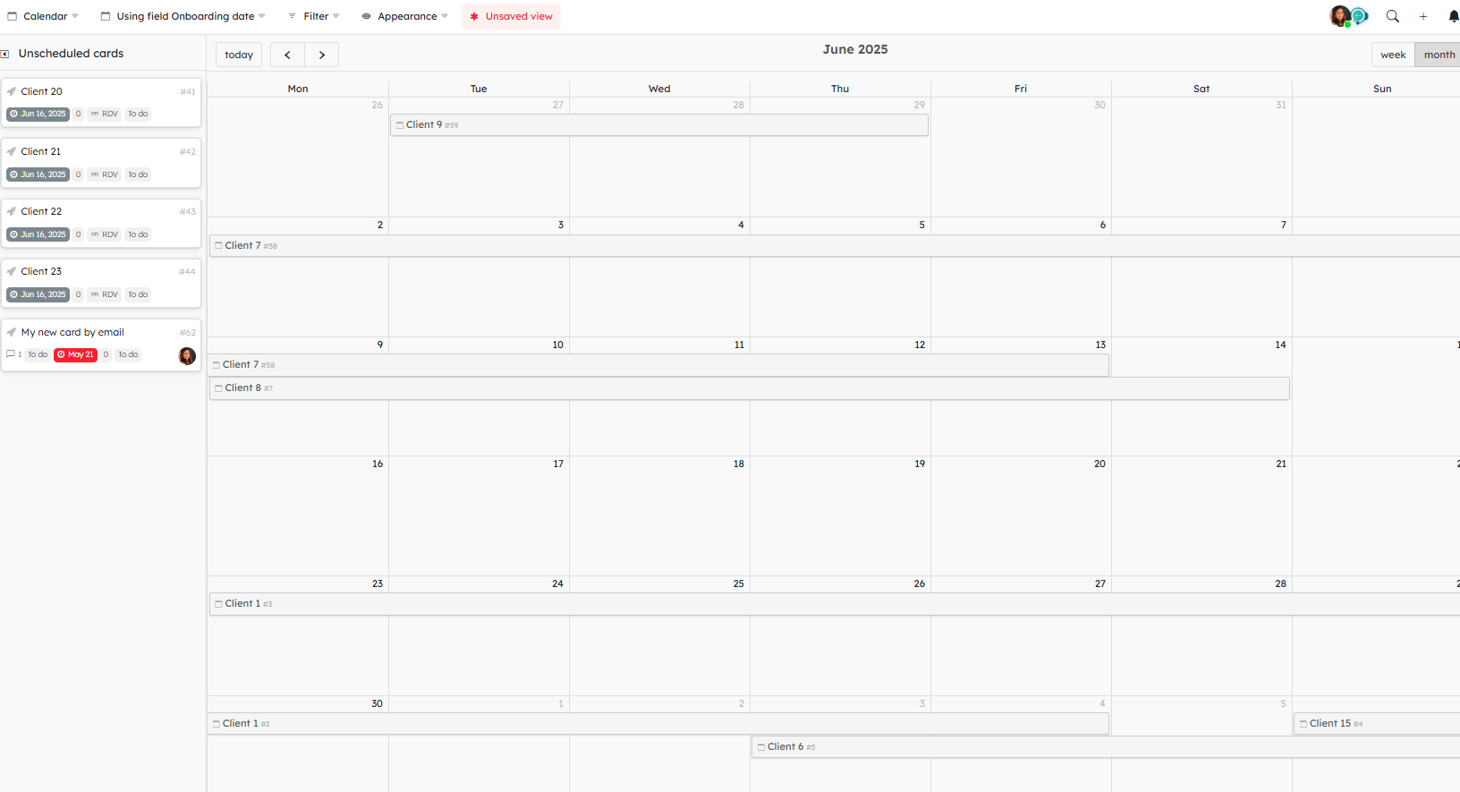 calendar