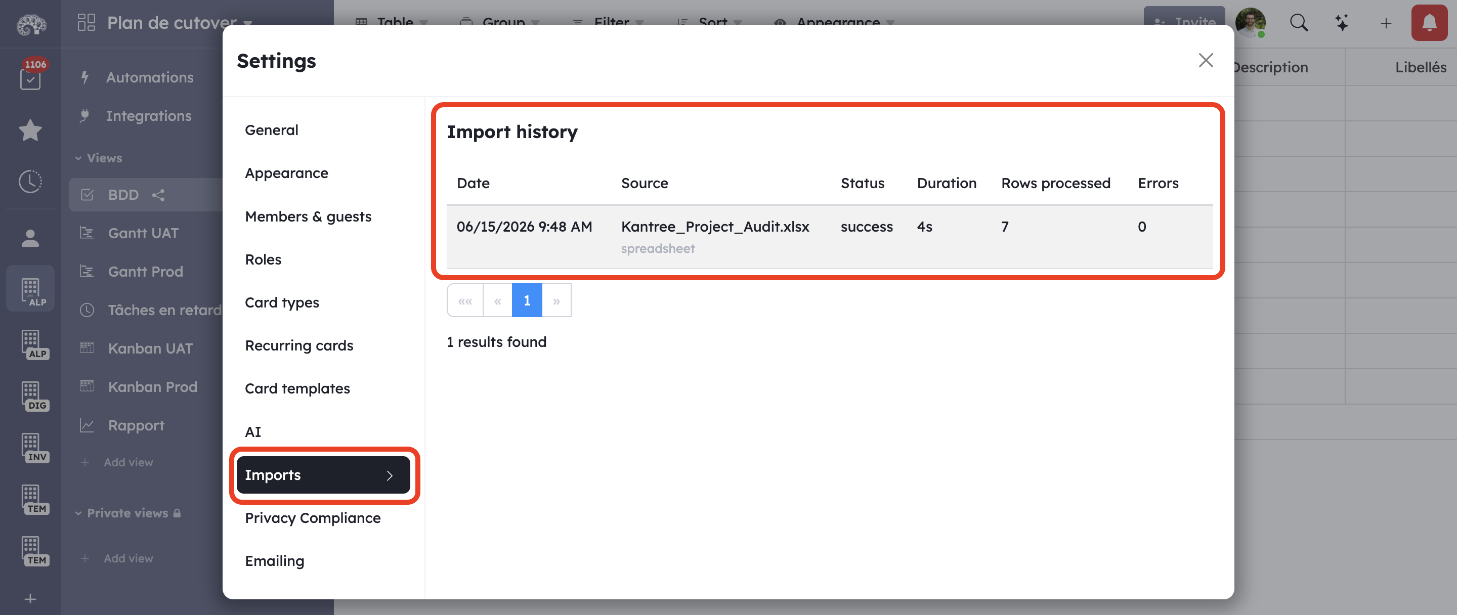 import log