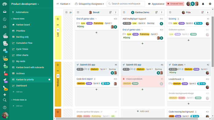 Des swimlanes Kanban pour le développement de produits